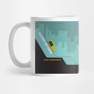 Flatten The Curve San Francisco Mug